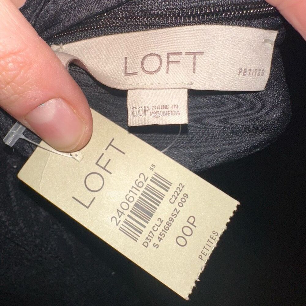 Loft black NWT high neck sleeveless business casual dress - Picture 3 of 3